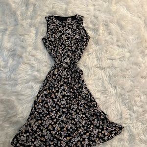 Tie Waist Floral Dress.